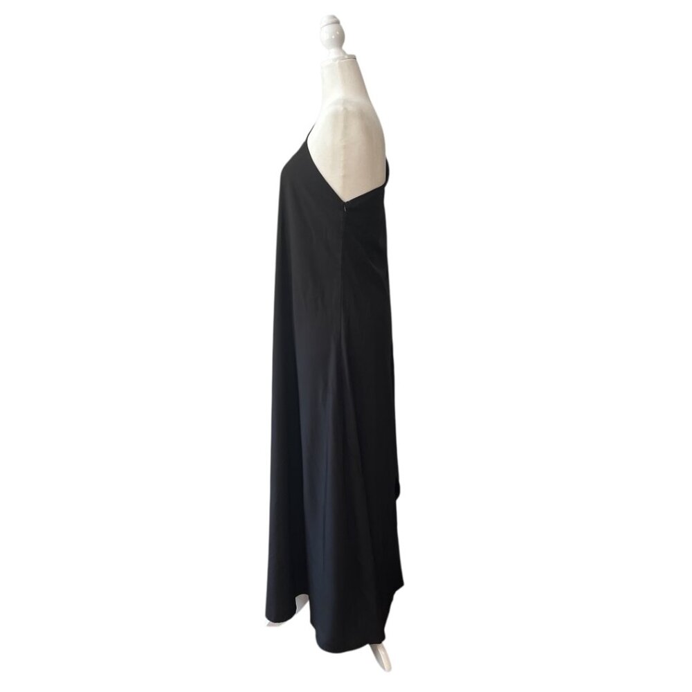 Black One-Shoulder Beaded Maxi Dress w/ Cloak Sleeve – Size XL (NWOT) – GWP - Picture 7 of 8